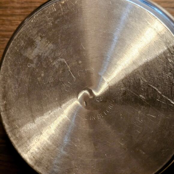 Vintage BELGIQUE 1 Qt. Sauce Pan Stainless Black Handle with Lid - Picture 4 of 4